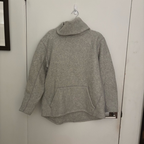Smartwool Tops - Smartwool Hudson Trail Fleece Pullover Women's XL Ash Heather Gray Funnel Neck